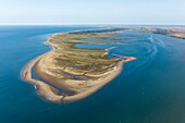 France, Vendee, La Faute sur Mer, pointe d'Arcay (aerial view)