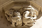 Frankreich, Meurthe et Moselle, Nancy, das Palais des Ducs de Lorraine (Palast der Herzöge von Lothringen), heute das Musee Lorrain, Dekoration eines Balkons