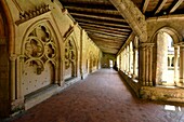 France, Gironde, Saint Emilion, listed as World Heritage by UNESCO, the medieval city, 12th century collegiate church, the cloister