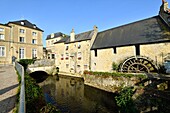 France, Calvados, Bayeux, watermill on the Aure river in the former tanning district