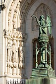 Frankreich, Meurthe et Moselle, Nancy, neugotische Basilika Saint Epvre de Nancy, erbaut im 19. Jahrhundert aus Steinen aus Euville