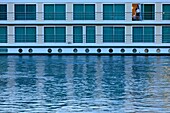 France, Vaucluse, Avignon, cruise ship on the Rhone