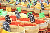Frankreich, Bouches du Rhone, Marseille, Stadtteil Noailles, Saladin Spices of the World, Geschäft für Gewürze und orientalische Lebensmittel