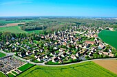 France, Seine et Marne, commune de Moisenay (aerial view)