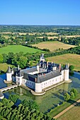 Frankreich, Maine et Loire, Ecuille, das Schloss von Le Plessis Bourre (Luftaufnahme)