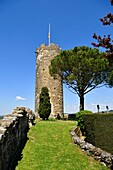 France, Correze, Turenne, labelled Les Plus Beaux Villages de France (The Most Beautiful Villages of France), castle and the Cesar Tower