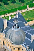Frankreich, Seine et Marne, Schloss von Vaux le Vicomte (Luftaufnahme)