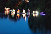 France, Drome, La Roche de Glun, nautical festival on the basin of Musards, optimist