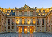 France, Yvelines, Palace of Versailles, listed as World Heritage by UNESCO, the court