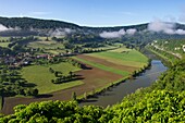 Frankreich, Doubs, Baumes Les Dames, veloroute, euro bike 6, Gamache Sprungschanze und Esnant Dorf