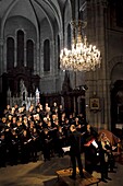 France, Territoire de Belfort, Morvillars, Saint Martin church, concert, Cantarelle choir