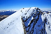 Frankreich, Hautes Alpes, Crots, La Montagnette (2811m) (Luftaufnahme)
