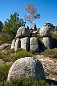 France, Lozere, Runes, granitic Chaos on the secondary road D3