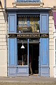 France, Rhone, Lyon, 5th district, Old Lyon district, historic site listed as World Heritage by UNESCO, place saint Jean, herbalist