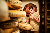 France, Rhone, Lyon, Christian Janier, cheese ripener, wholesaler, Meilleur Ouvrier de France