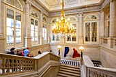 France, Paris, Palais Royal, the Constitutional Council, the grand staircase of honor