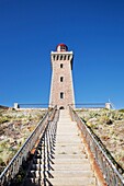 France, Pyrenees Orientales, Port Vendres, Bear cape, Cap Bear lighthouse, listed as Historical Monument