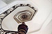 France, Alpes Maritimes, Cannes, the Carlton palace on the boulevard de la Croisette, the staircase