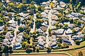 Frankreich, Yvelines, Stadtviertel (Luftaufnahme)