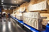 France, Haute Garonne, Toulouse, Saint Raymond Museum, collection of Ancient Art and Archeology, sarcophagus