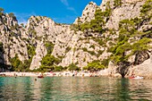 Frankreich, Bouches du Rhone, Marseille, die Calanque von En Vau, Calanques-Nationalpark