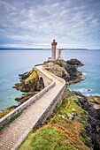 France, Finistere, Iroise Sea, Goulet of Brest, Plouzane, Pointe du Petit Minou, Petit Minou lighthouse