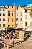 Frankreich, Bouches du Rhone, Aix en Provence, Forum Cardeurs