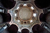 France, Var, Frejus, the St. Leonce cathedral (16th century), dome of the Paleochristian octagonal baptistery of the 5th century, which uses ancient columns