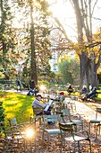 France, Paris, Luxembourg Garden in Autumn