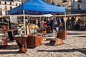 Frankreich, Yvelines, Versailles, Stadtteil Saint Louis, Saint Louis Markt