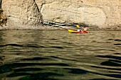 France, Bouches du Rhone, La Ciotat, kayaking