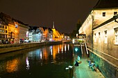Frankreich, Bas Rhin, Straßburg, alte Stadt auf der Liste des UNESCO-Weltkulturerbes, alte Bräuche entlang der Ill