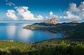 France, Corse du Sud, Porto, Gulf of Porto listed as World Heritage by UNESCO, la cala de Palu and capo Rosso