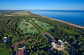 France, Calvados, Colleville sur Mer, the american cemetery and the D day landing beach of Omaha Beach
