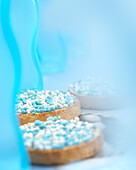 Blue and White Decorated Cookies