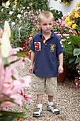 Boy in garden