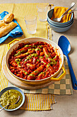 Vegetable and sausage casserole