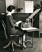 Office scene, 1920s
