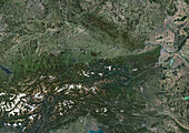 Austria, satellite image