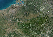 Belgium, satellite image