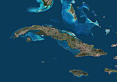 Cuba, satellite image