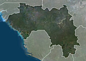 Guinea, satellite image