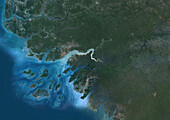 Guinea-Bissau, satellite image