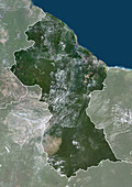Guyana, satellite image