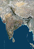 India, satellite image