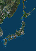 Japan, satellite image