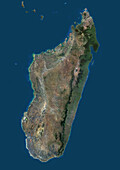 Madagascar, satellite image