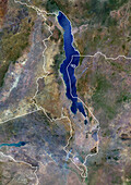 Malawi, satellite image