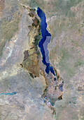 Malawi, satellite image