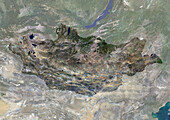 Mongolia, satellite image